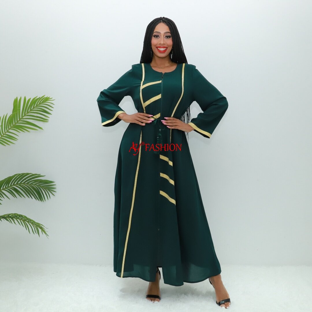 Loose-fitting gown abaya styles AY Fashion 8753 Congo muslim dress Long robe