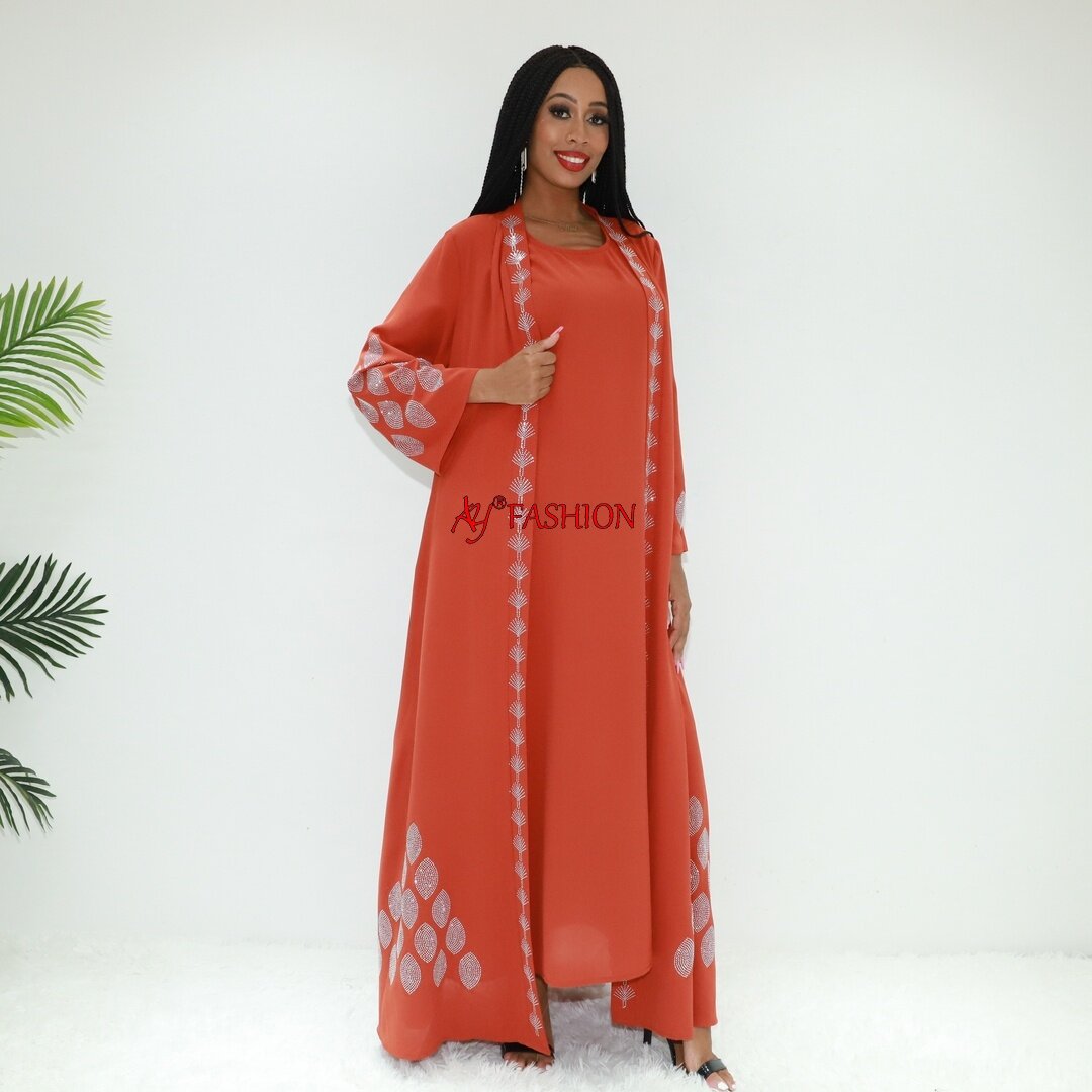 Robe à voûte lâche Maxi Robes écharpe en gros de la mode 8764 Togo Boubou Abaya