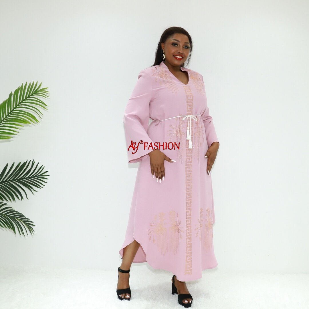 Ethnischer Kleidungskragen Nacken Abaya An6042 Ghana Mode Islamic Bodesty Dress