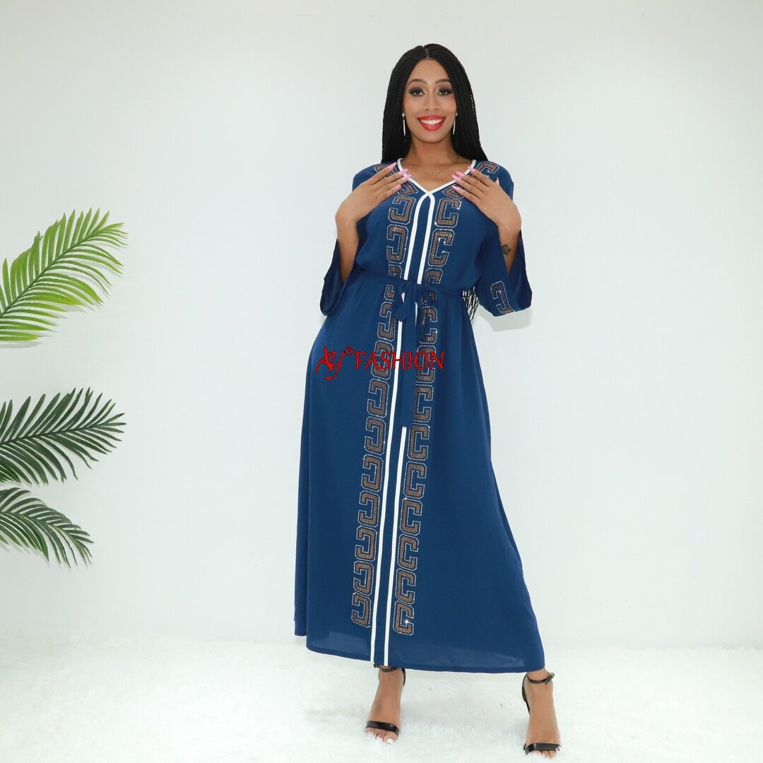 Moda islâmica kaftan nakab nova moda de moda an6068 abidjan abaya vestido árabe