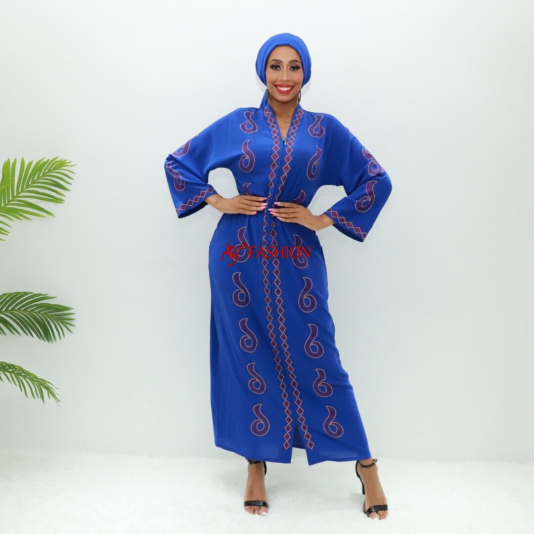 Элегантная Абая Абая XXXL Q573F Abidjan Fashion Long Robe