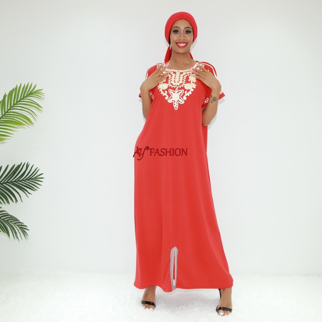 Tenue brodée Kaftan Gold SG24231 Abidjan Fashion Traditional Muslim Tente