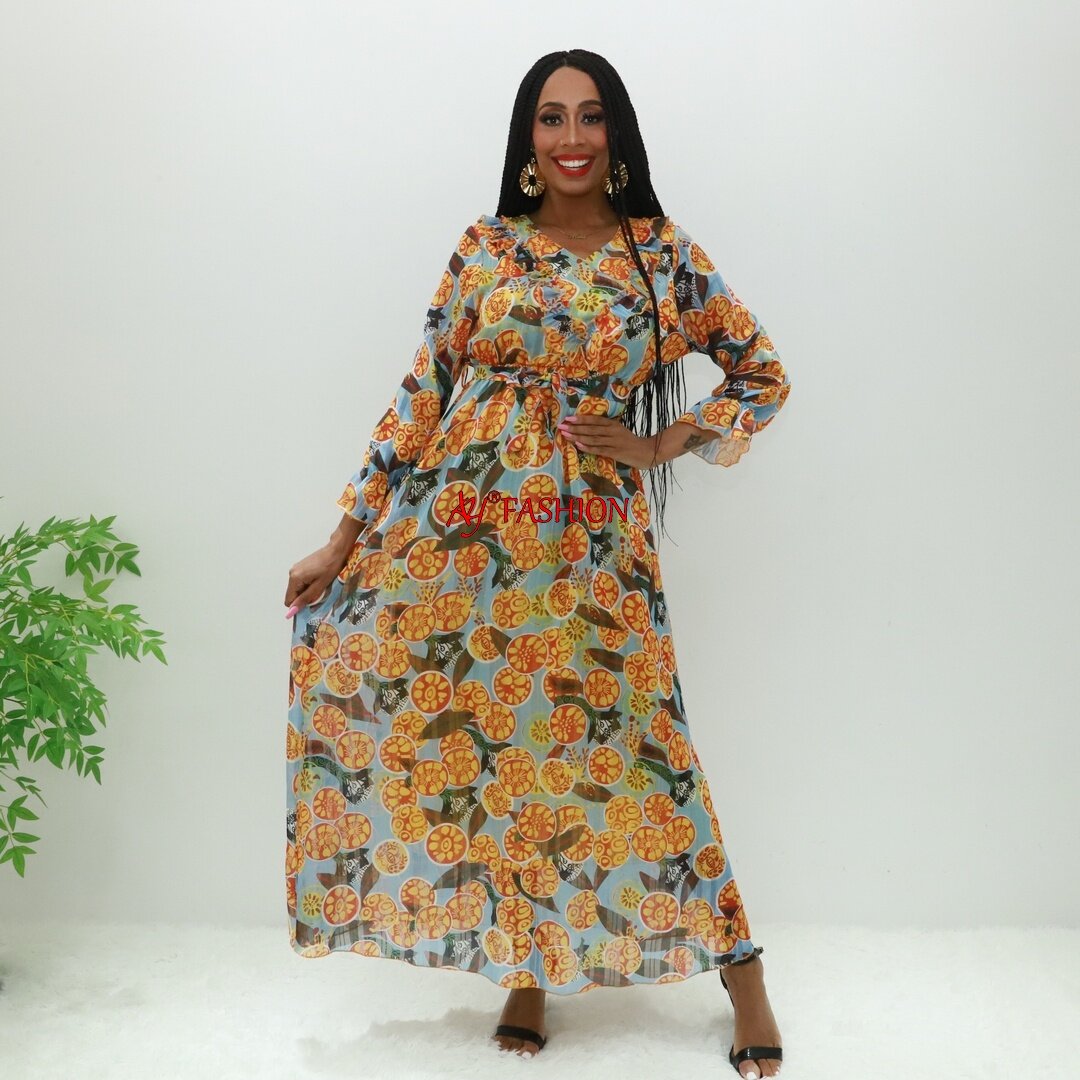 Vêtements africains Gaon Abaya Ay Fashion SG24245 CAMEROUR Vêtements Robe éthérée