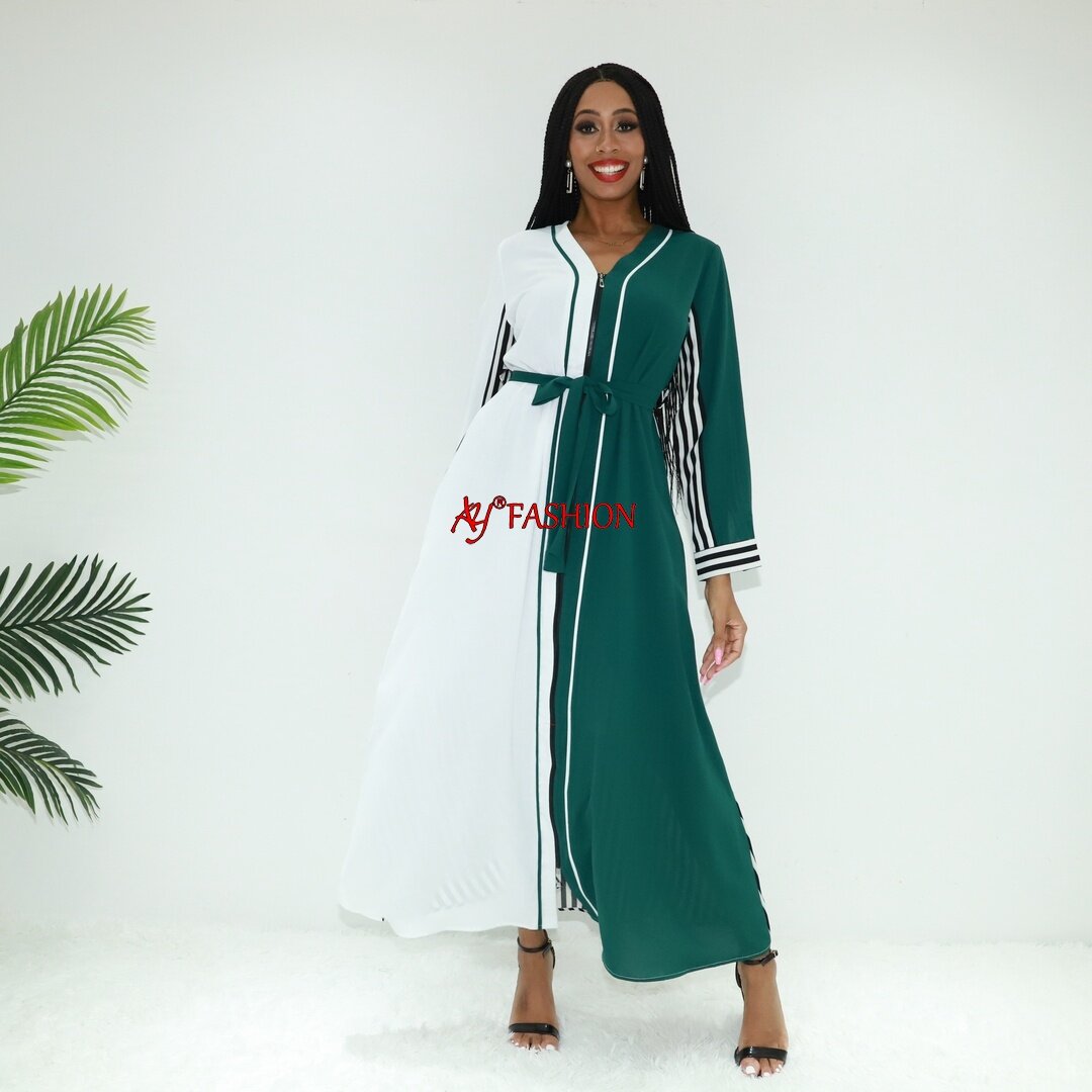 African clothing abaya branco AY Fashion SG40182 Cameroon kaftan Long robe