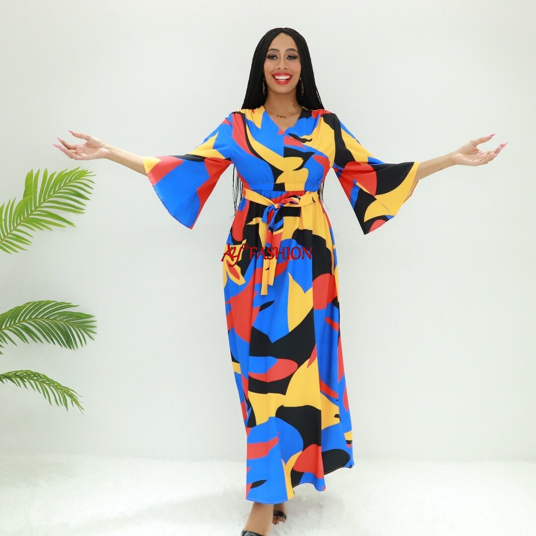 Vestido Africa Kaftans Kuwait AY Fashion SG40202 Congo Caftan Fashion Dress