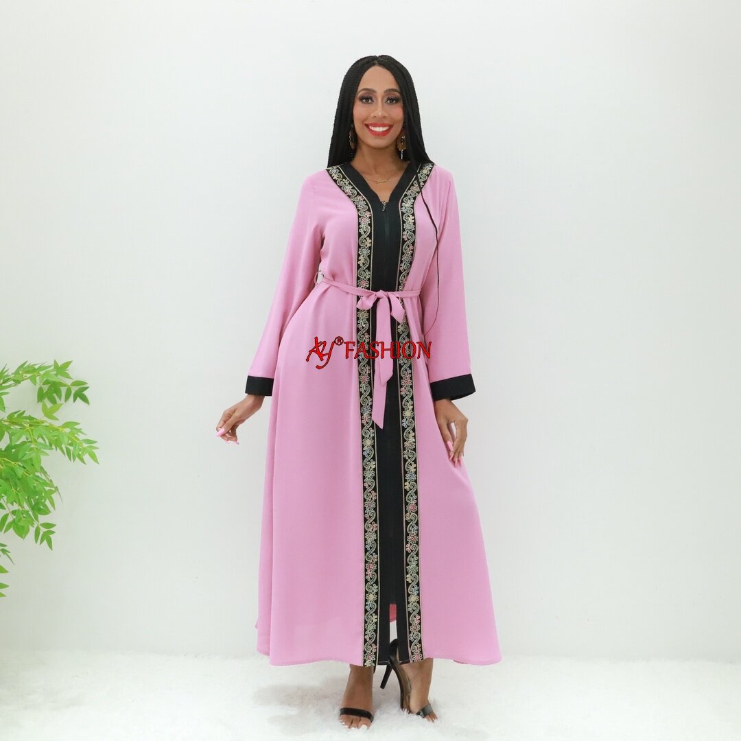 优雅的abaya顶级Kwaliteit Maxi Gress Ay时尚SG40236喀麦隆服装Kaftan