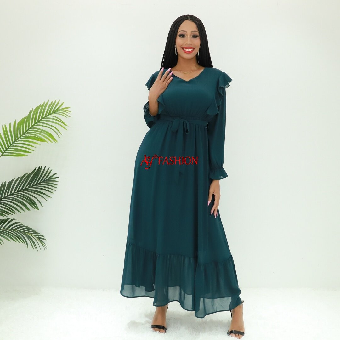 Ropa de África Abaya Styles Ay Fashion SG40239 Tanzania Kaftan Vestido de modestia islámica