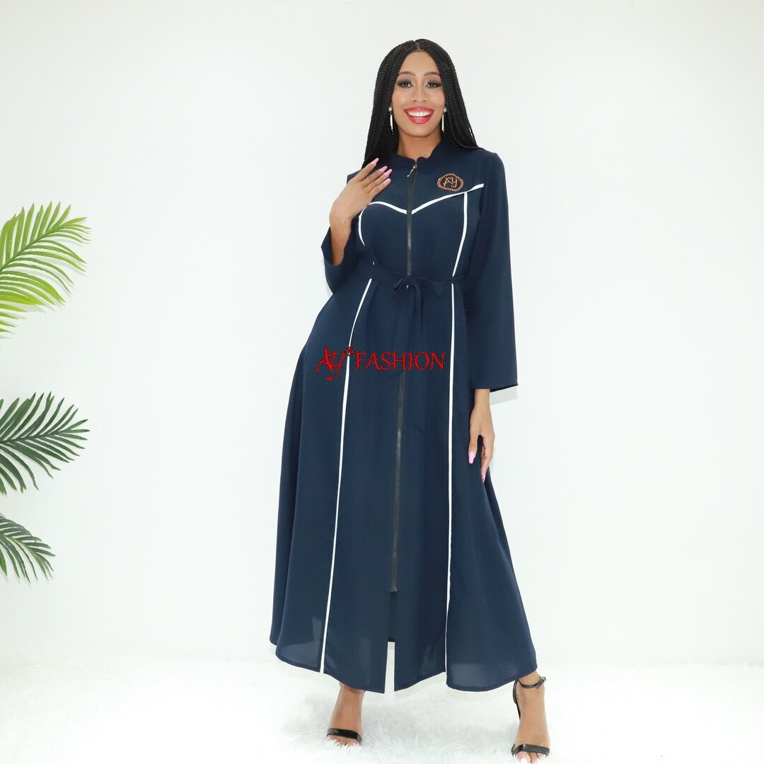 Tenue brodée Abaya couches AY Fashion SG40253 Togo Caftan Fashion Robe