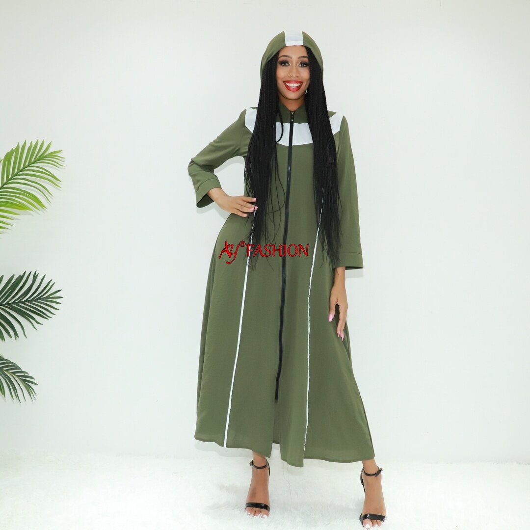 Jilbab Abaya Zaskia feita na China AY Moda SG40293 Abidjan Boubou Kaftan