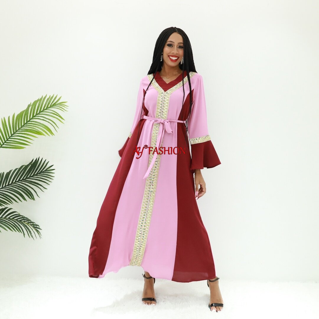 Tenue brodée Laine Abaya SG40314 Togo Abaya Robe éthérée