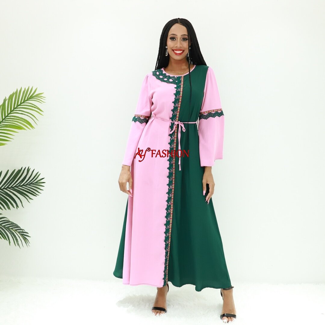 Afrikanische Kleider Abaya Pailletten niedriger Preis Ay Fashion SG658 Kongo Mode Abaya