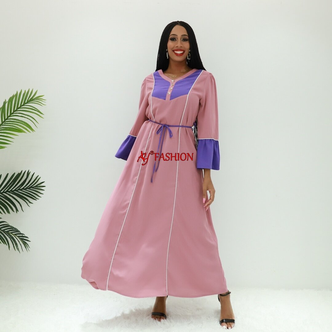 Africa dress abaya pleats AY Fashion SG659 Nigeria Fashion ladies dress