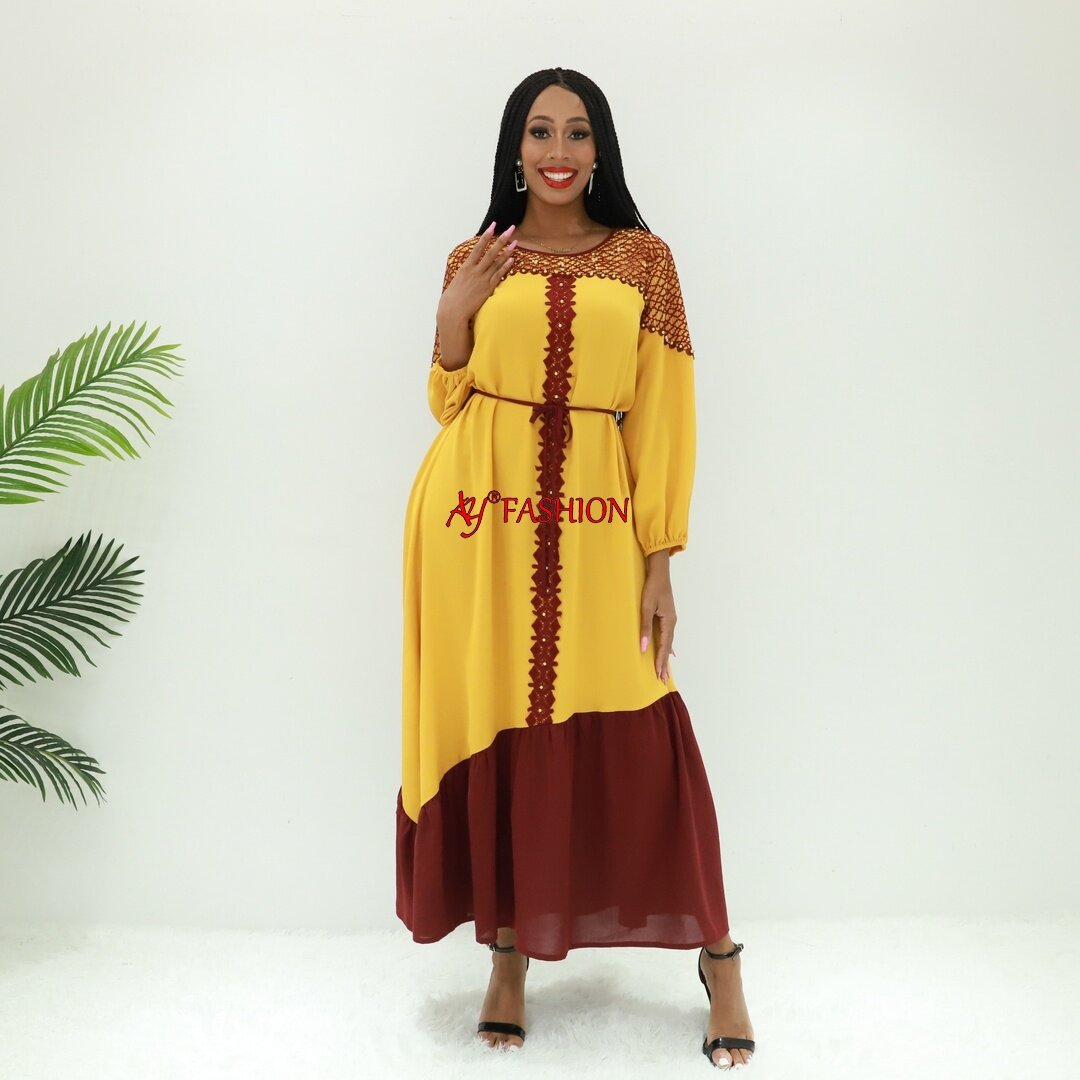 Afrika Kleid Abaya Dubai Billigste SG674 Abidjan Fashion ätherische Kleidung