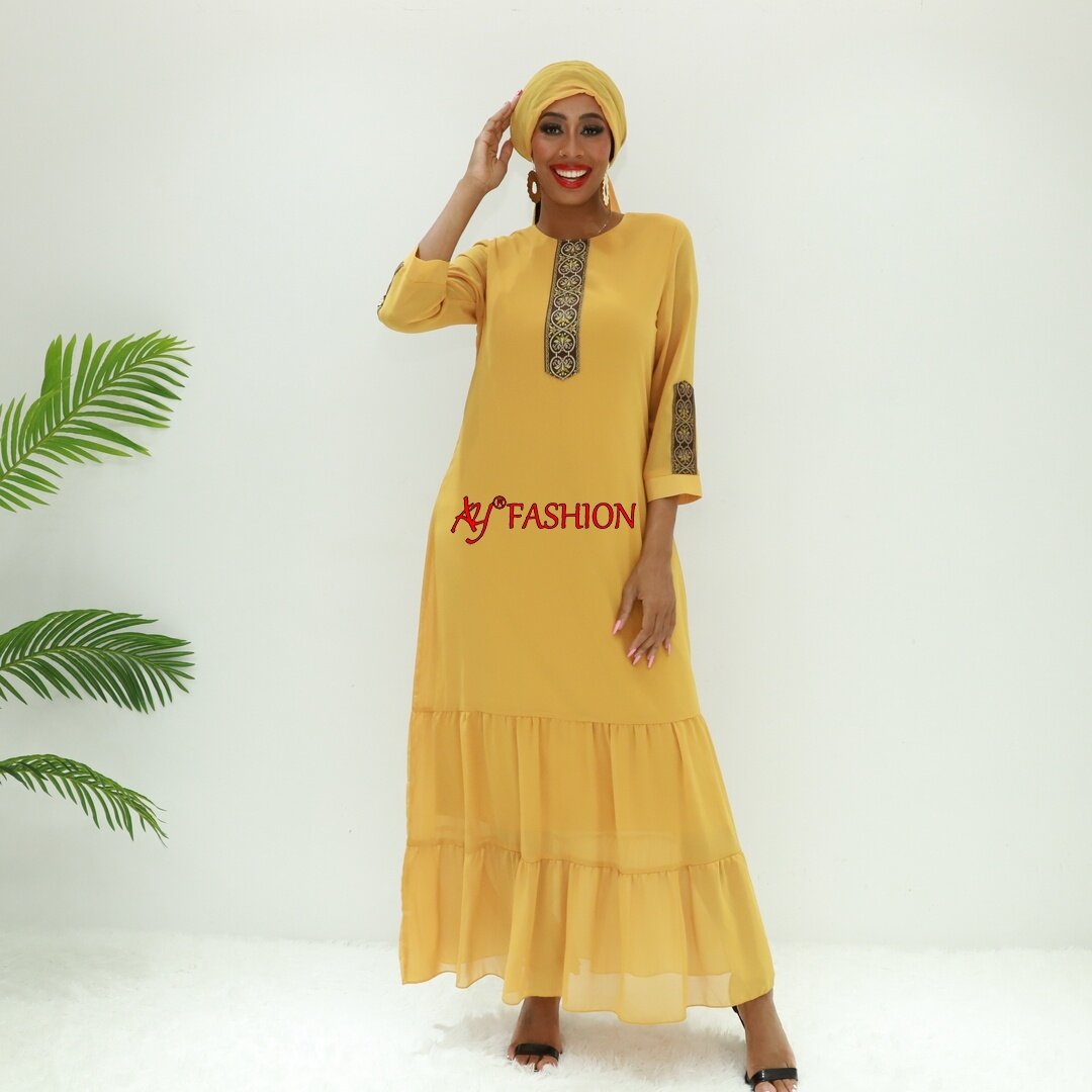 ropa musulmana traje nigeriano rojo W568f Camerún vestido musulmán Modies Vestido