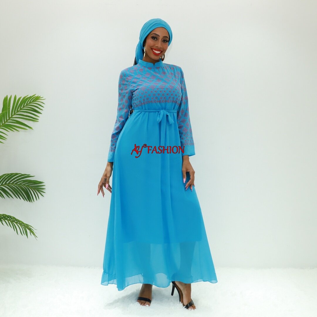 Vêtements islamiques Abaya Caftan Ay Fashion W581f Cameroun Fashion Long Robe