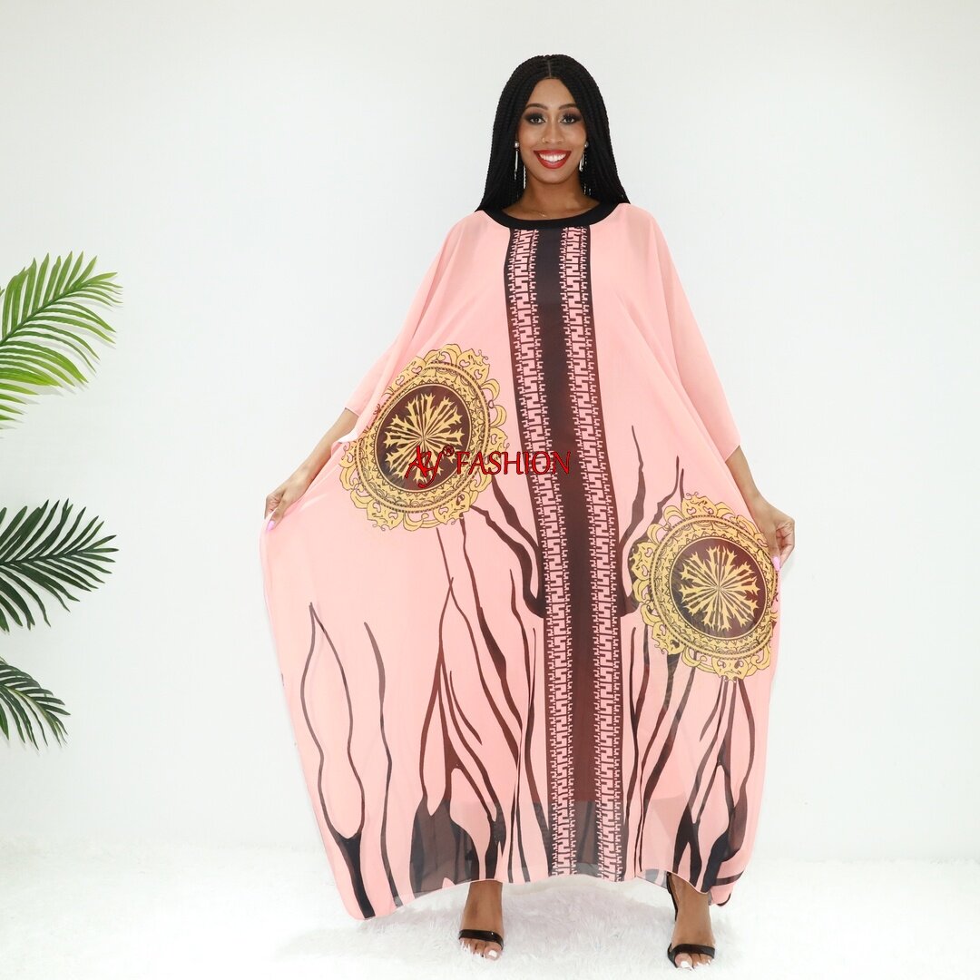 Vêtements africains Taille gratuite Robes maxi W597f Abidjan Vêtements Long Robe