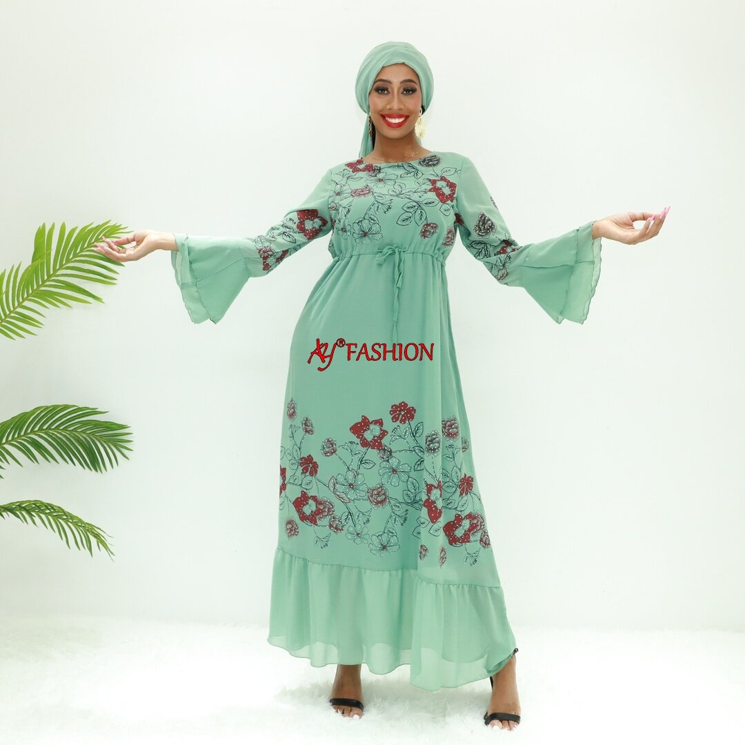 Islamic fashion kaftan shirt W613F Togo muslim dress Ethereal dress