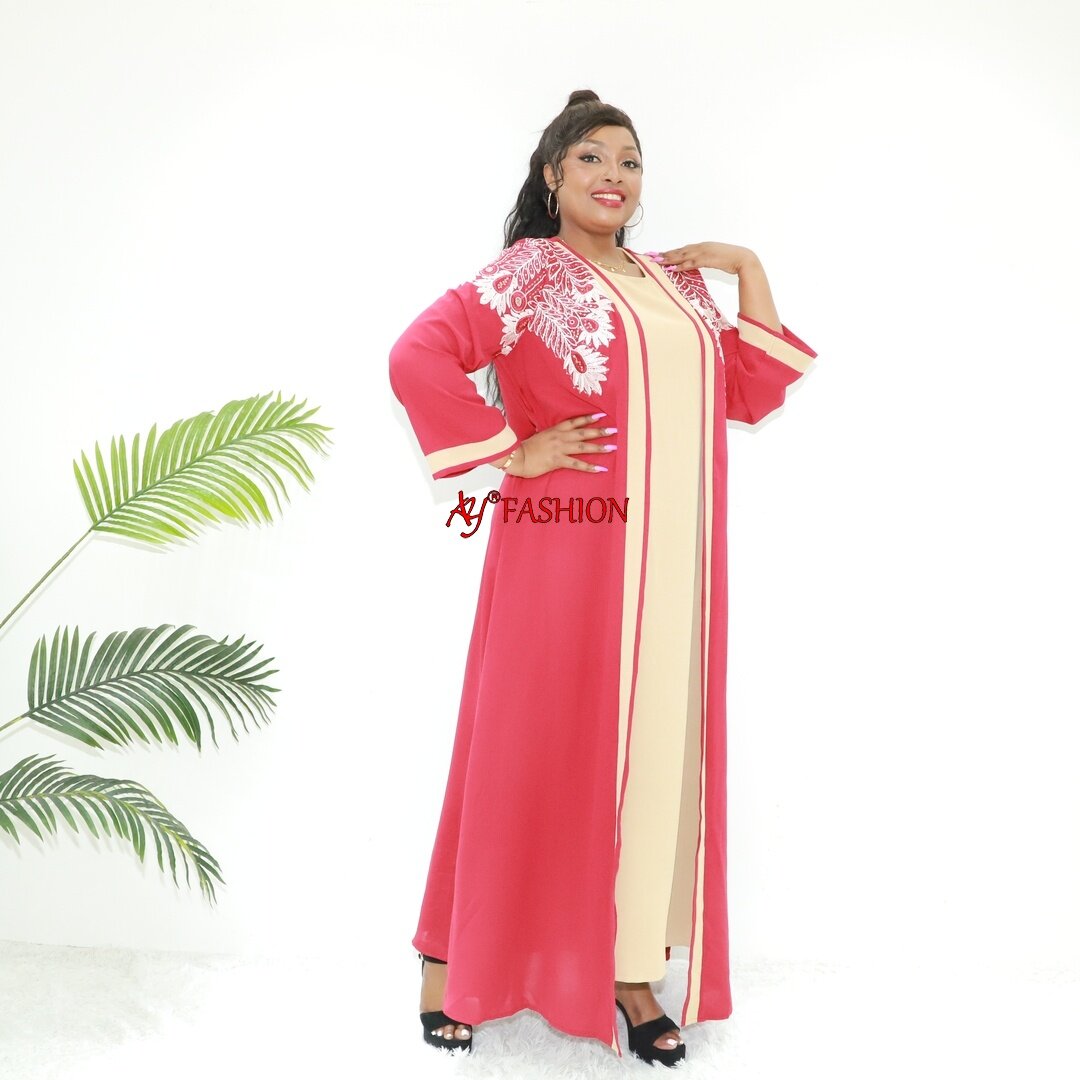 Estilo de ropa étnica Nigeria Ay Fashion 8773 Congo Abaya Muslimah Vestido