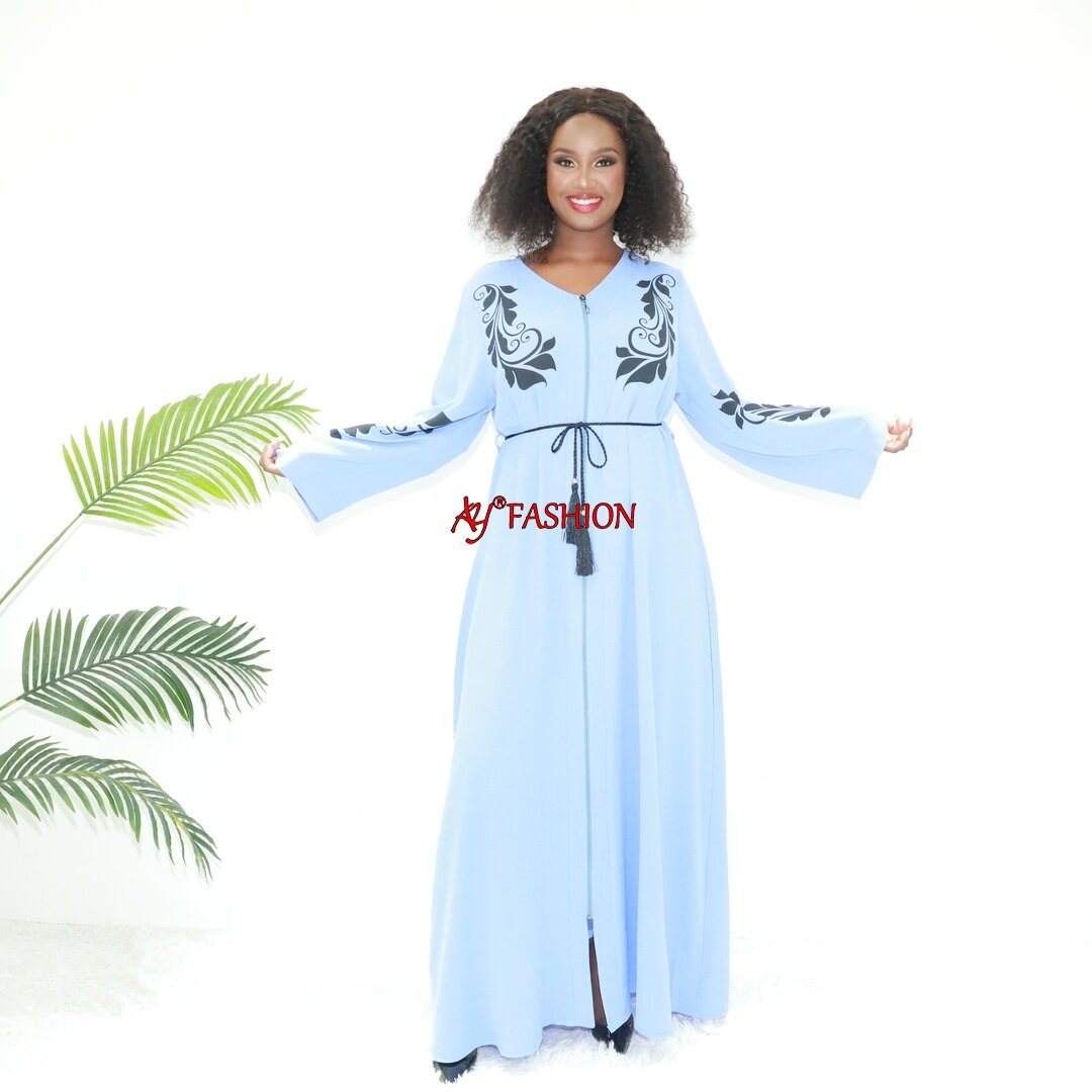 African clothing muslim dubai kaftan 2024 8790 Tanzania kaftan Ethereal dress