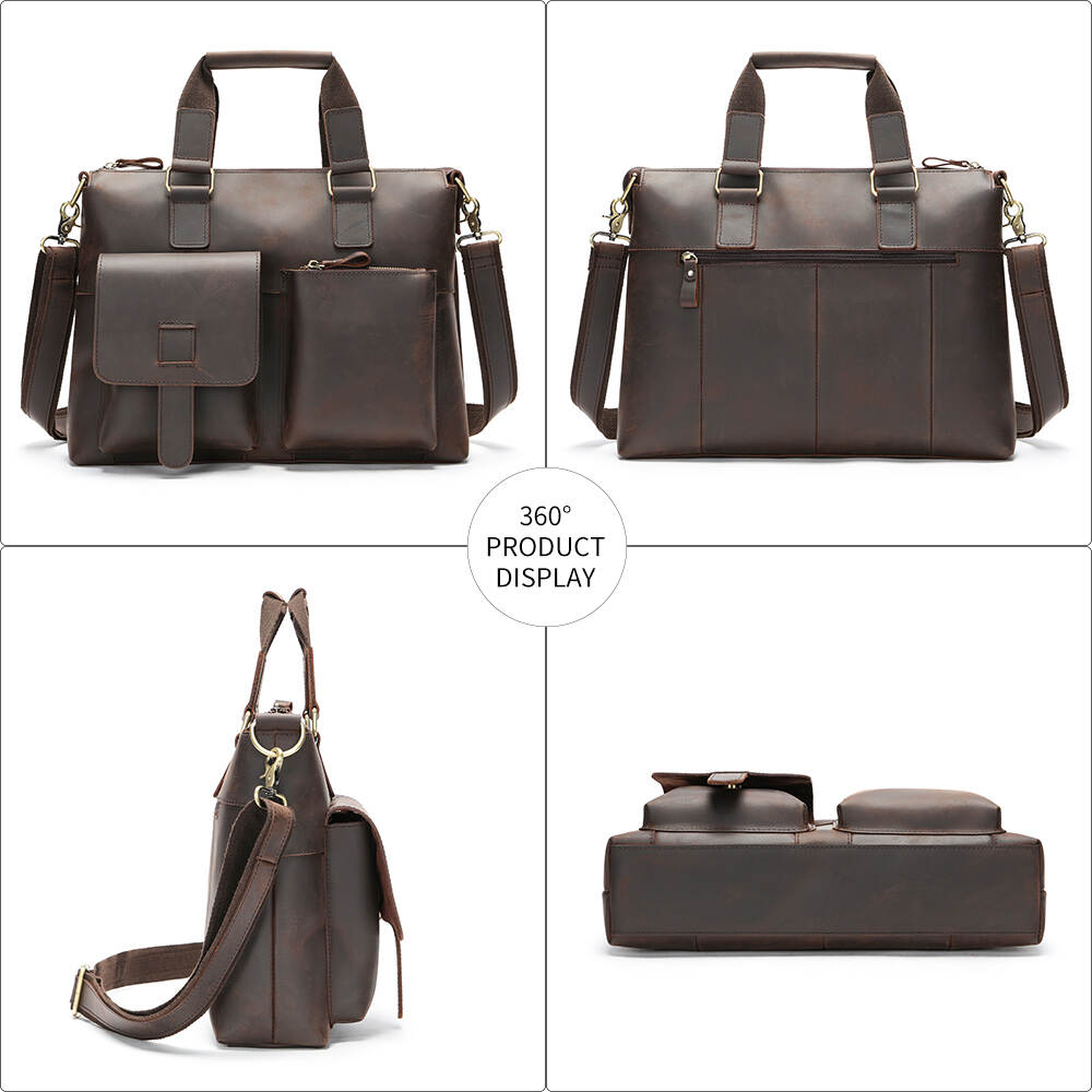 leather attache briefcase mens, china small shoulder bag