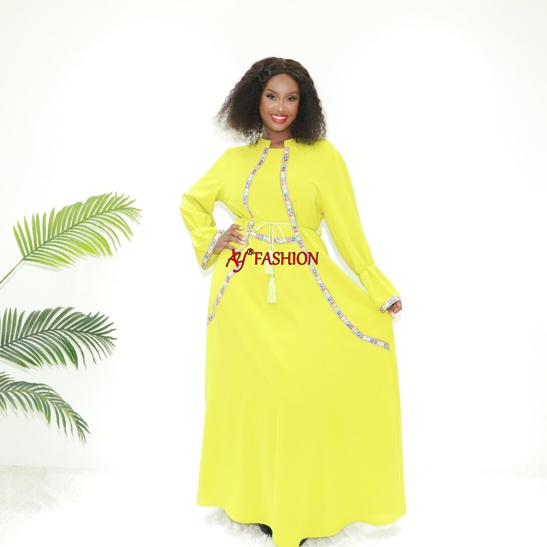 Afrique robe robe pour dames à Guangzhou 8801 Abidjan Abaya Muslimah Robe