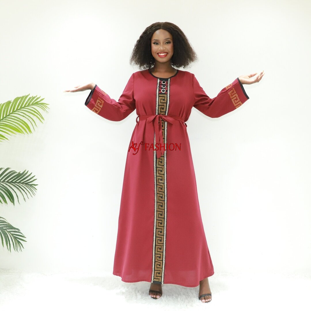 Roba ajustée Roba Abaya Ay Fashion An6087 Ghana Caftan Arab Robe