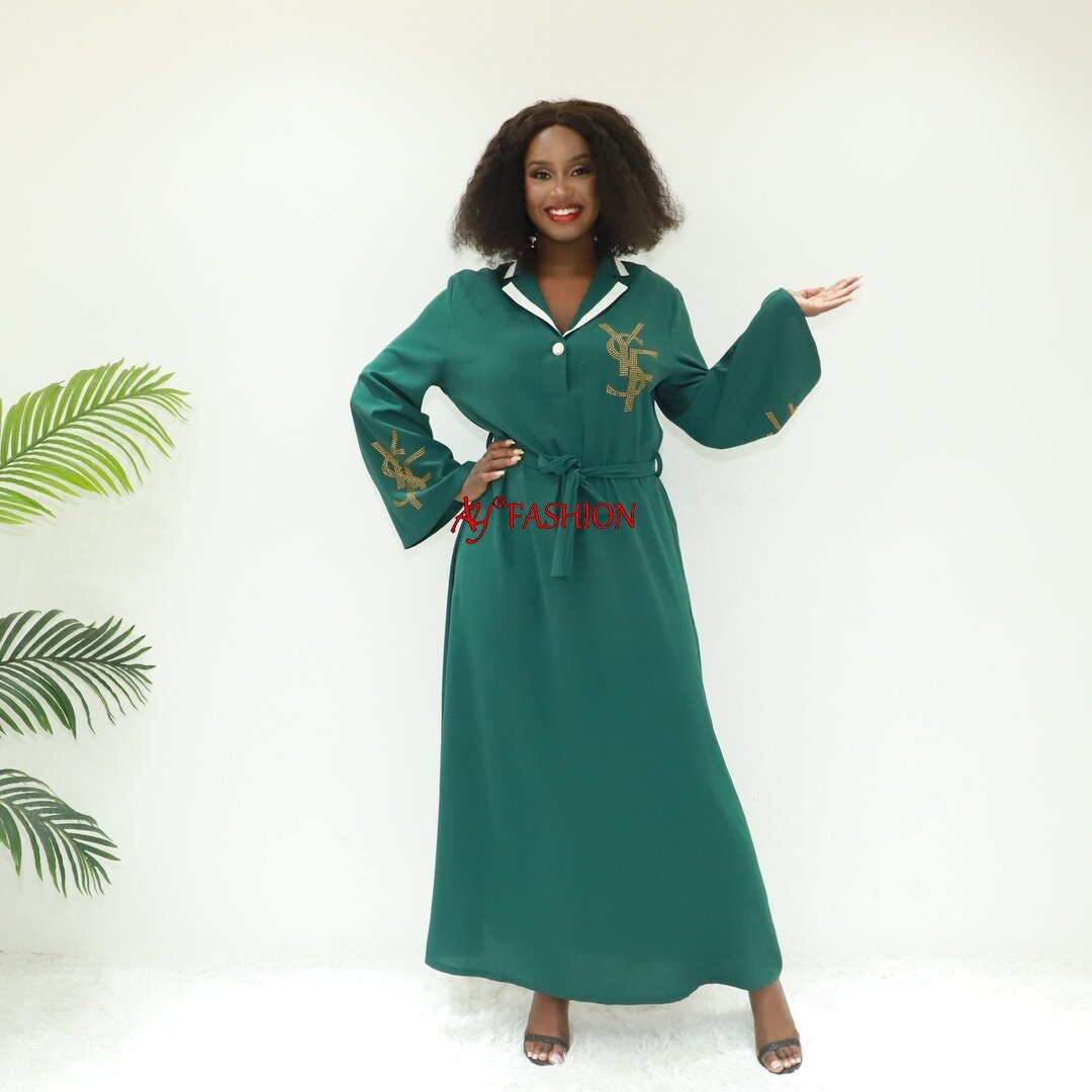 Vestidos africanos Chiffon Muslim Abaya Ay Fashion AN6094 Congo Kaftan Abaya