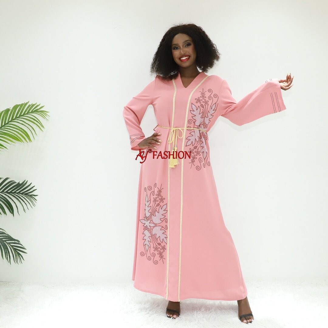 Vestido de estilo kimono reciente abayas ayfash an6095 abidjan ropa abaya