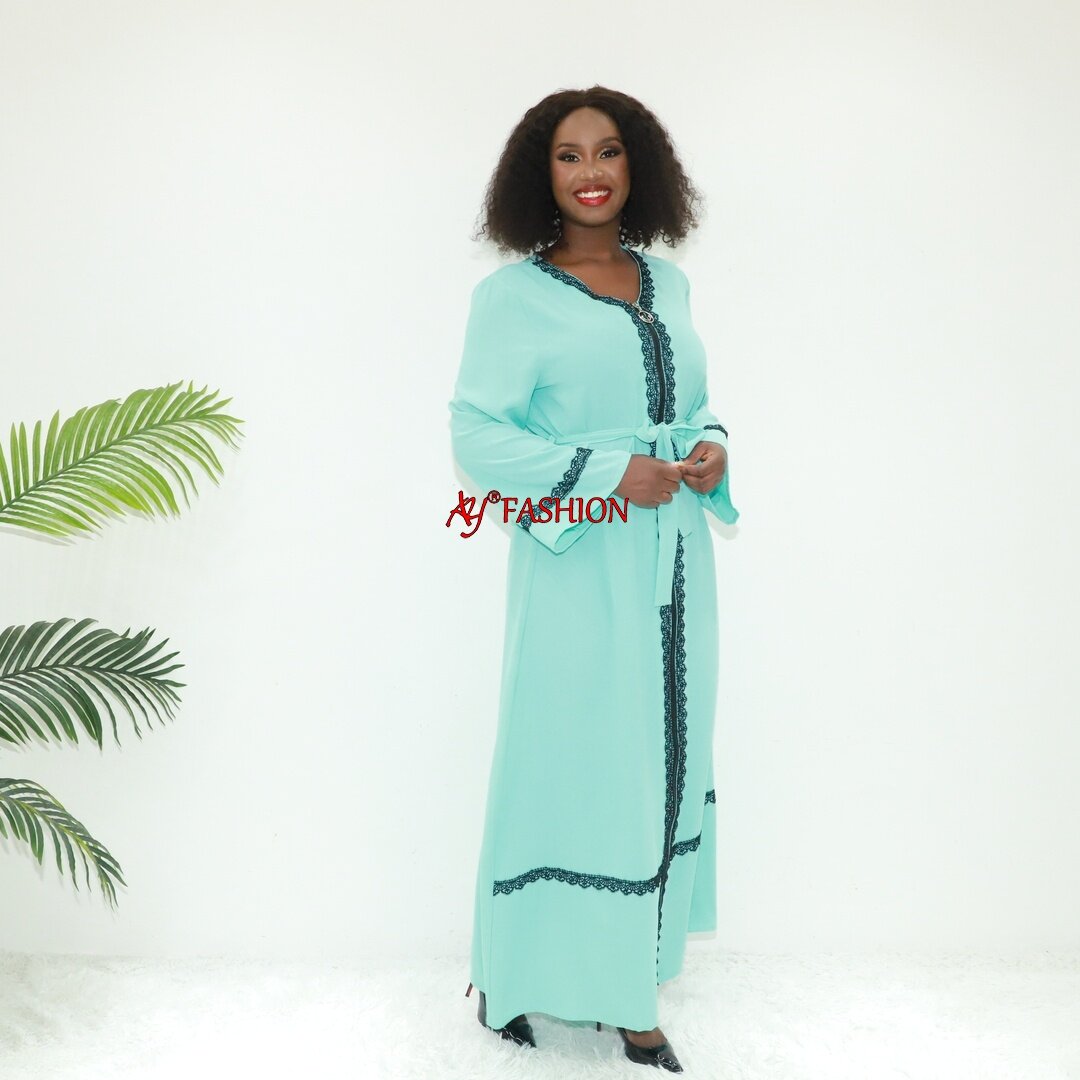 Tenue brodée Linn Open Abayas Sale Ay Fashion An6103 Ghana Caftan Abaya