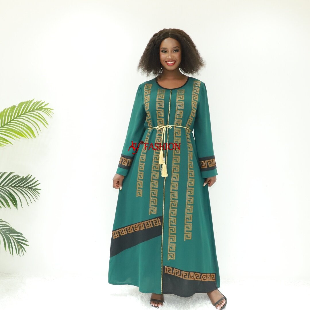 Этническая одежда бархат abaya Design Ay Fashion An6110 Ghana Fashion Muslimah Платье