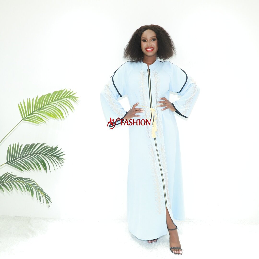 Vestidos africanos Vestido de lino Precio barato Ay Fashion An6116 Congo Boubou Kaftan