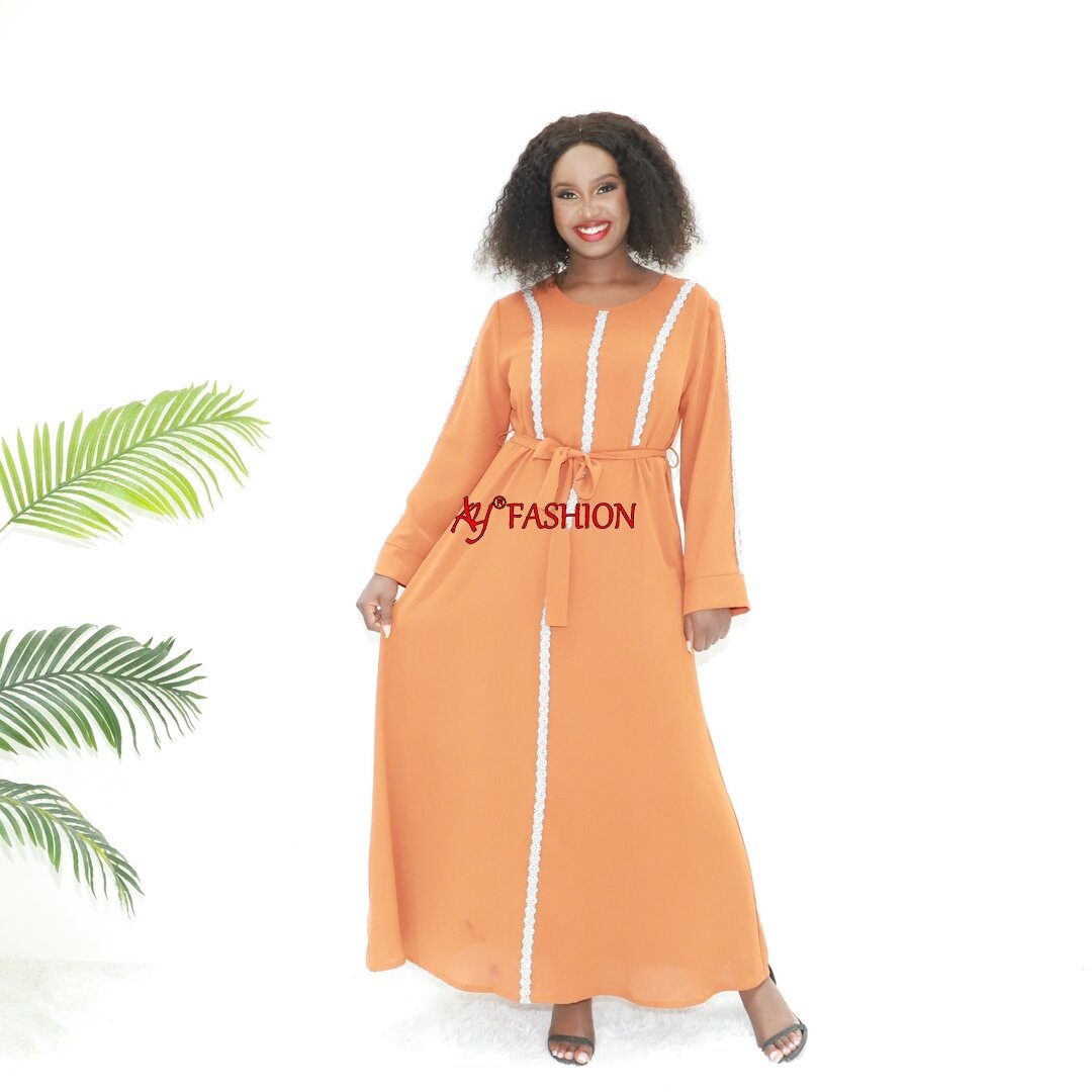 Africa clothing dubai luxury abaya AN6132 Abidjan muslim dress Long robe