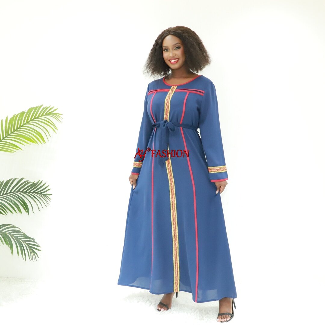 Ropa islámica de seda abierta kaftan al por mayor an6133 tanzania vestido musulmán vestido damas vestidos