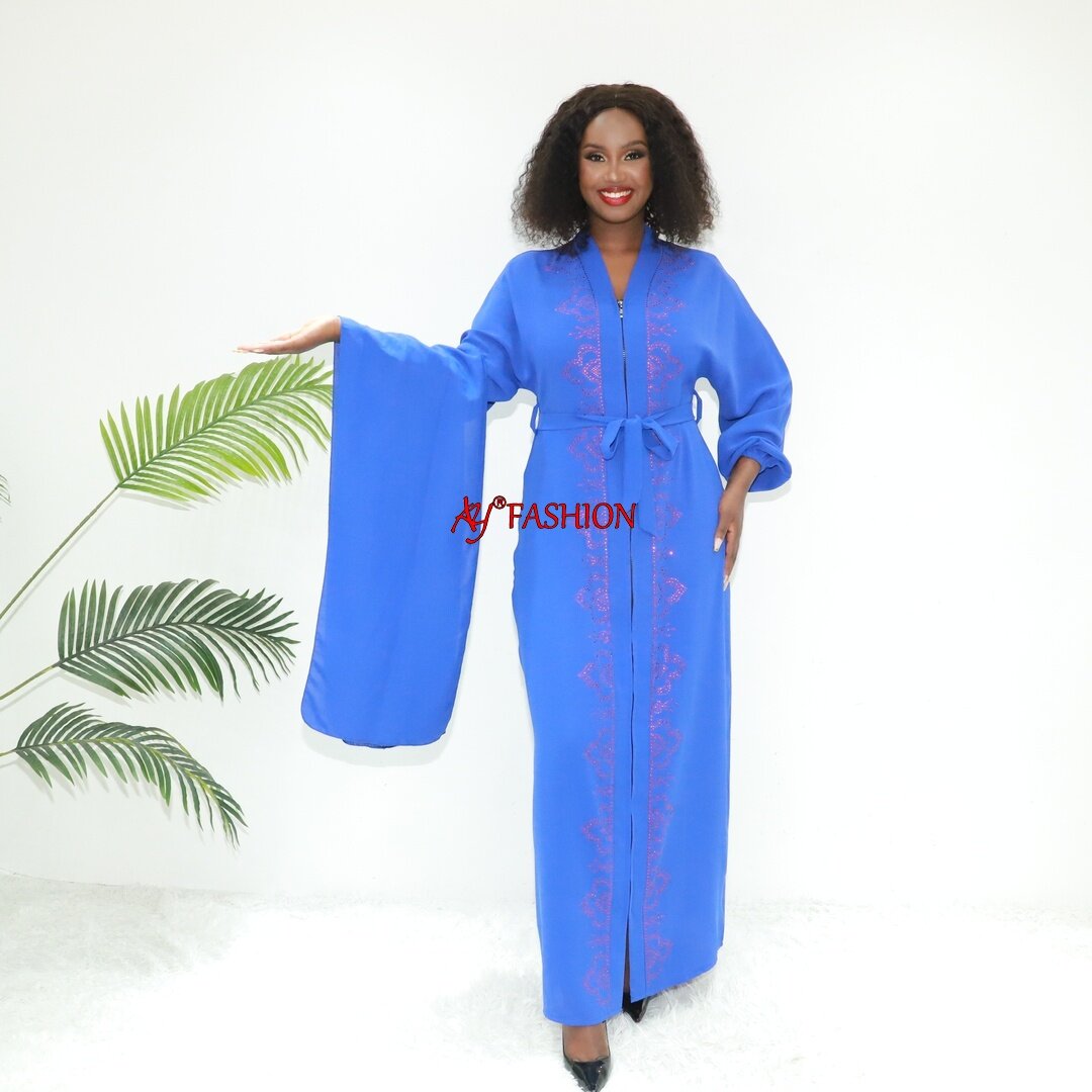 Afrique Vêtus Long Kimono Robe Q632f Ghana Fashion Tradition de tenue musulmane traditionnelle