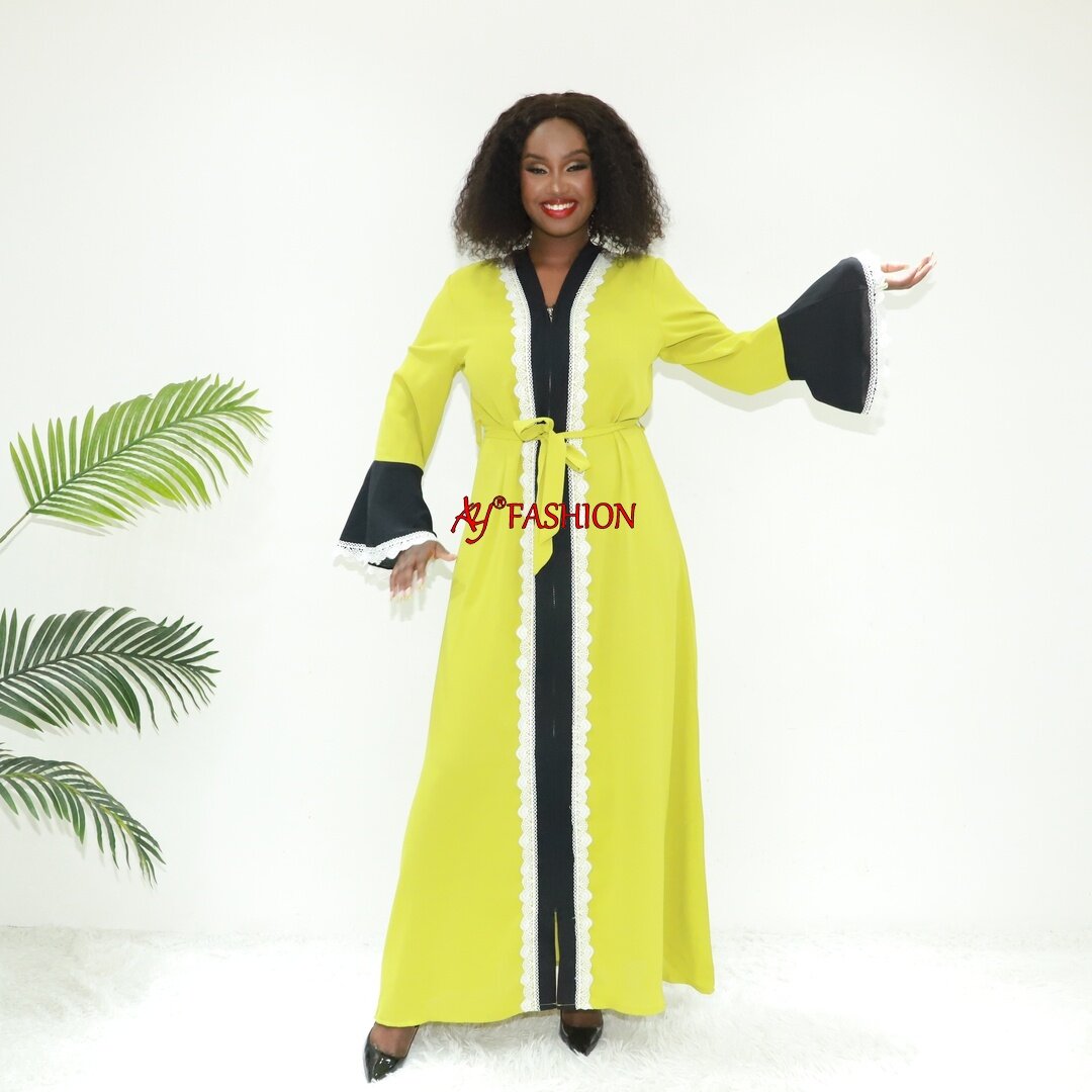 Ethnische Bekleidungsbox Abaya Ay Mode Q633 Togo Kaftan Muslimah Kleid