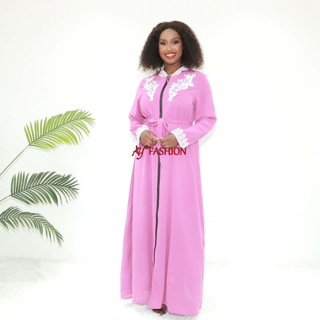 Ethnische Kleidung Damen Blumenkleid Set Top Rock Q651 Nigeria Abaya Abaya