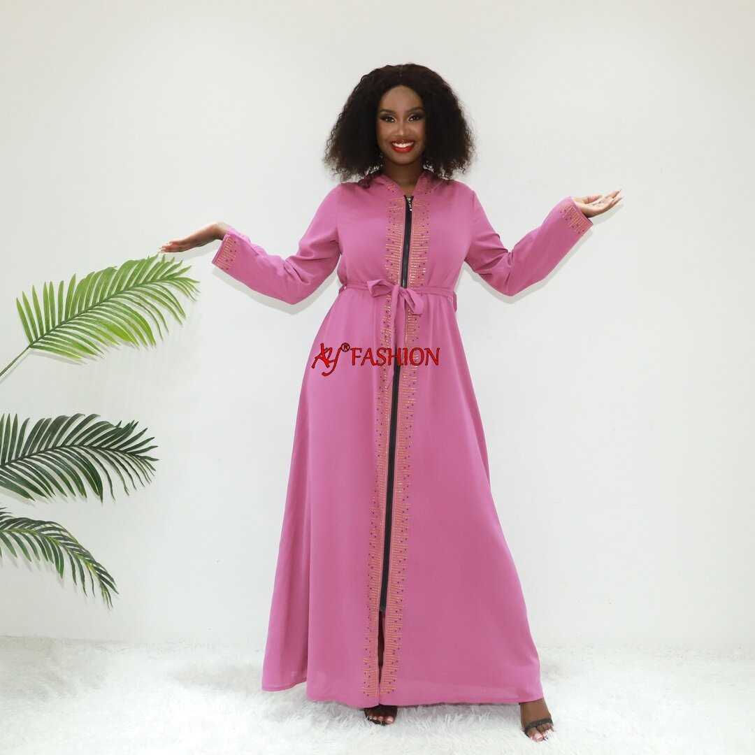 ゆったりとフィットするガウンqamar abaya ay fashion q653 ghana boubou muslimahドレス