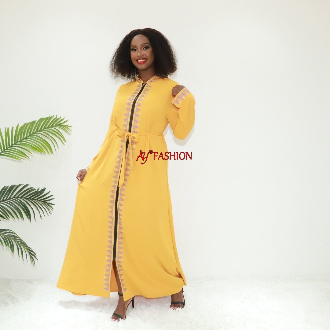 Modest wear abaya khaliji AY Fashion Q654 Abidjan Fashion Islamic modesty dress