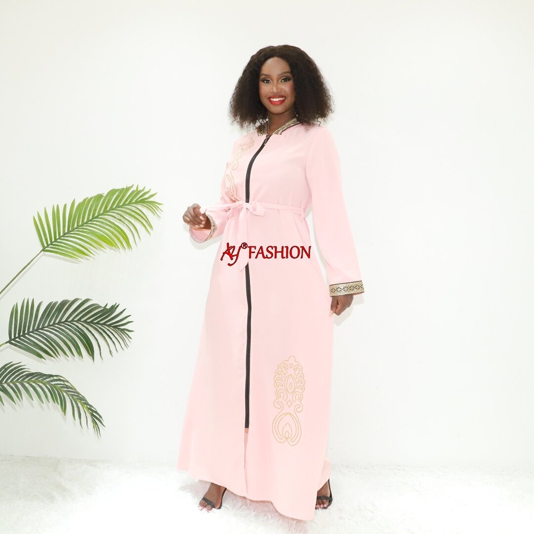 Robe de style kimono boubou marocain féminin ay mode Q660 Cameroun boubou muslimah robe