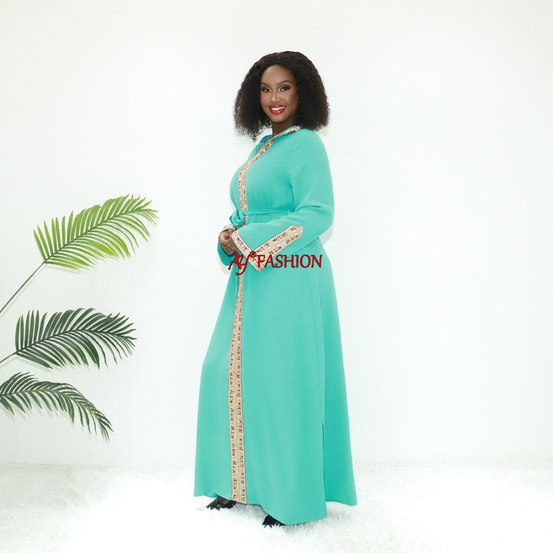 Elegante Abaya Open Hochzeit Abaya Ay Mode Q681 Ghana Muslim Kleid Kaftan