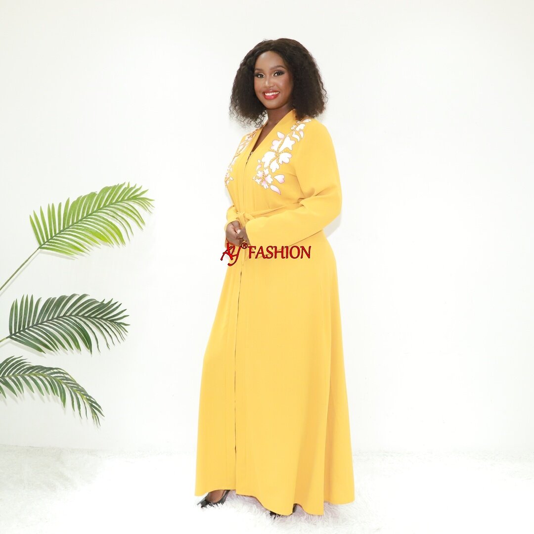 Afrikanische Kleider Kleid Damen Spitze Stickerei Q682 Togo Boubou Long Robe