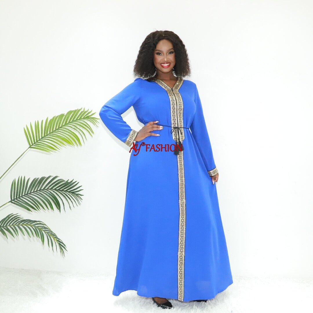 Afrikanische Kleidung Abaya Shop Q687 Kamerun Mode islamische Bescheidenheit Kleid