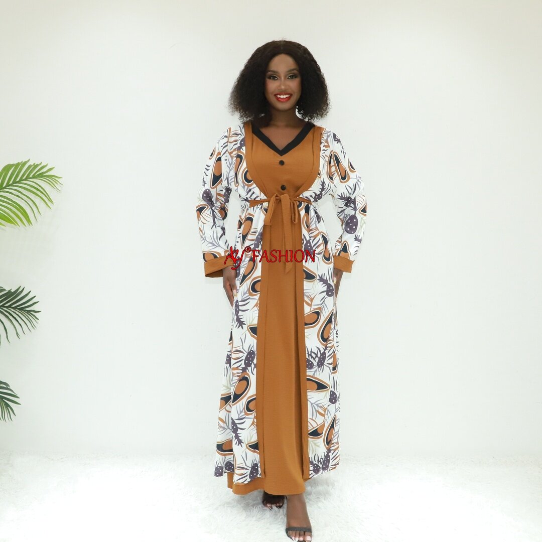 Afrika Kleid Dubai Abaya Lieferant Ay Fashion SG24384 Ghana Mode Long Robe