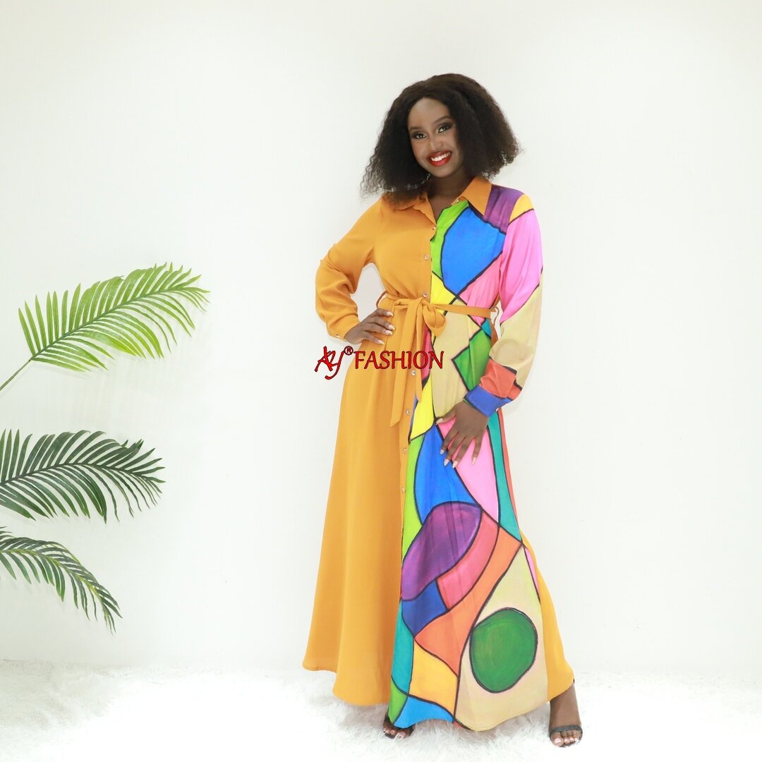 Modeste robe kaftan silk ay mode sg40384 togo mode long robe