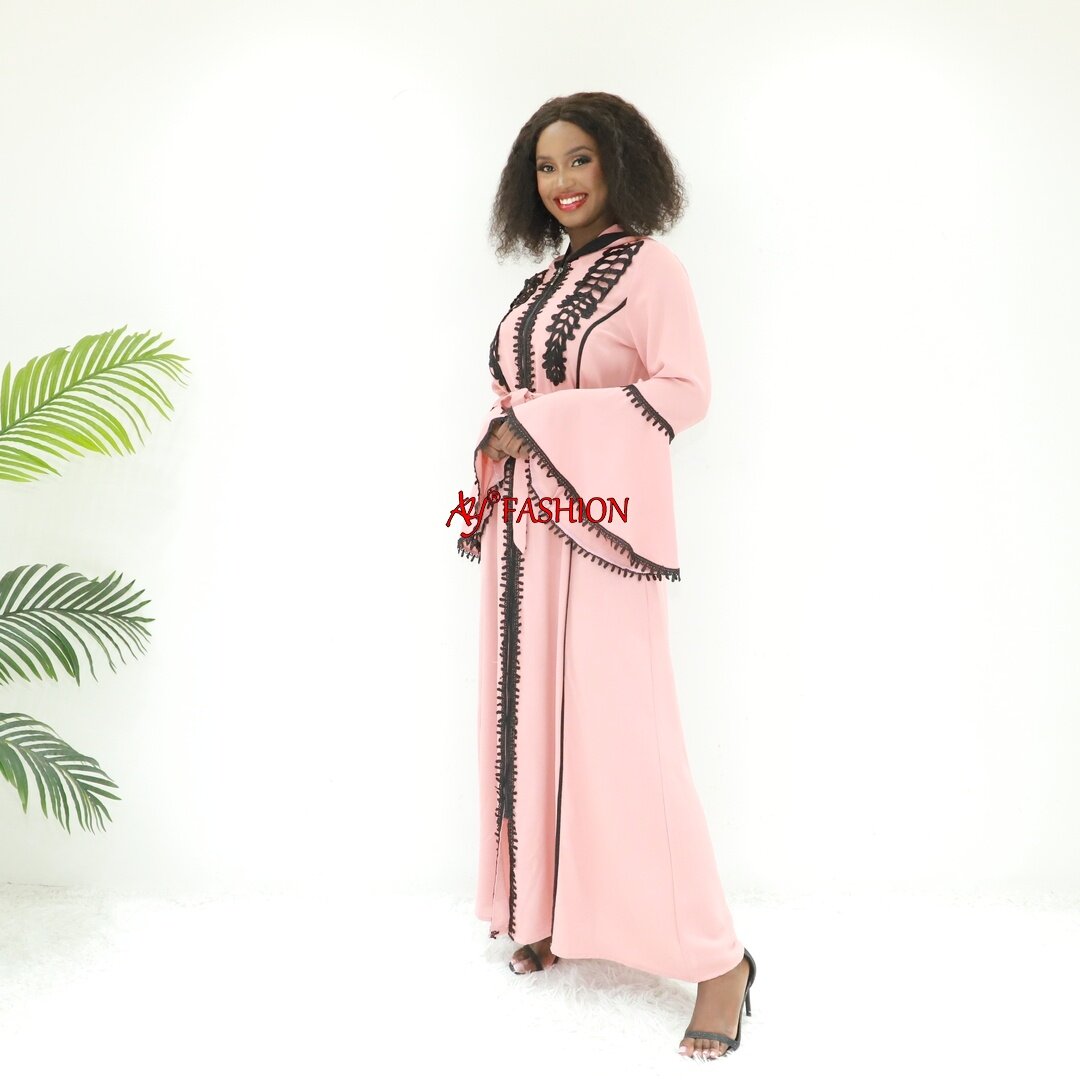 Vestido África Qammar ABAYA SG40403 Nigéria Moda Árabe Vestido Árabe