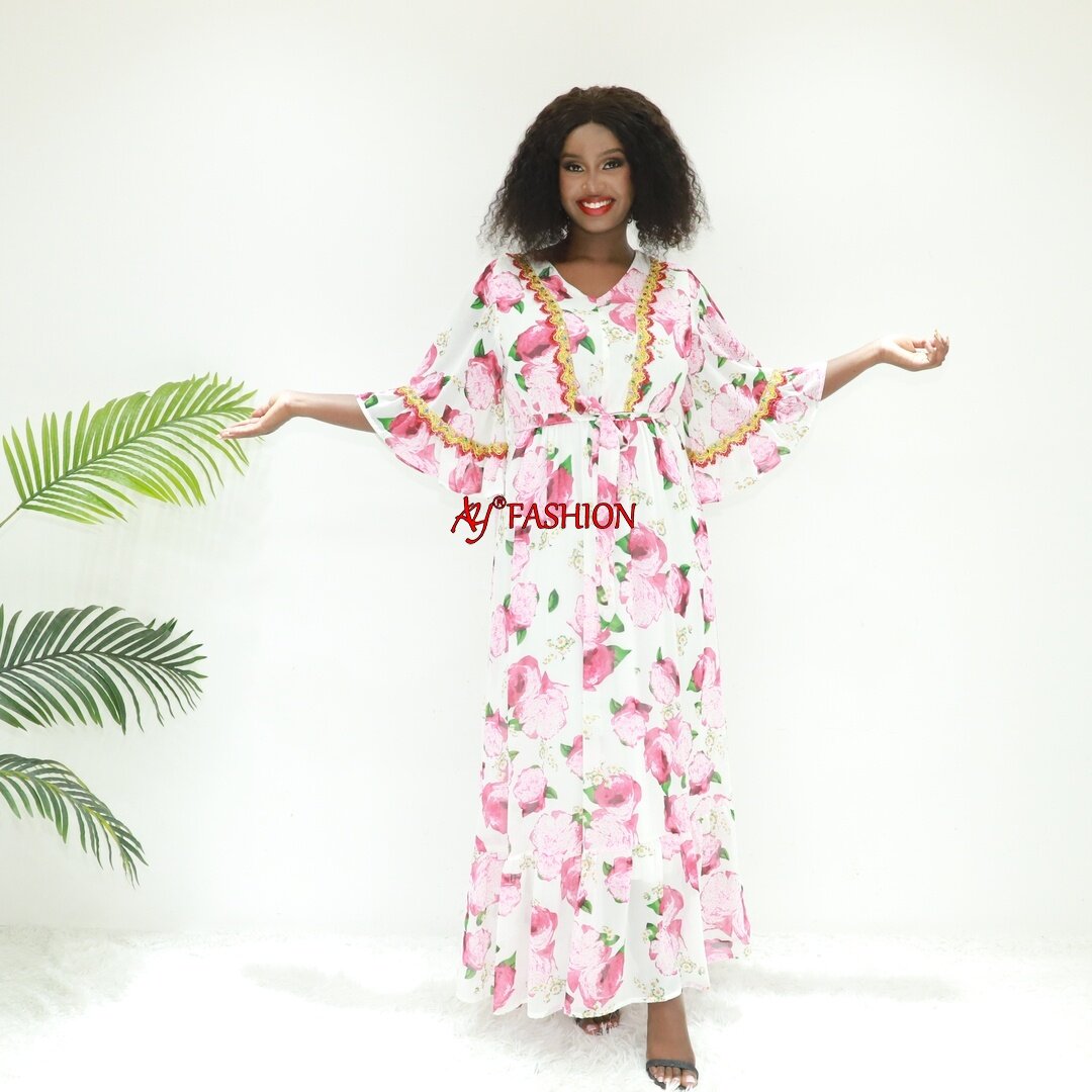 Vestidos tradicionales nigerianos de moda islámica SG40417 Congo Kaftan Abaya