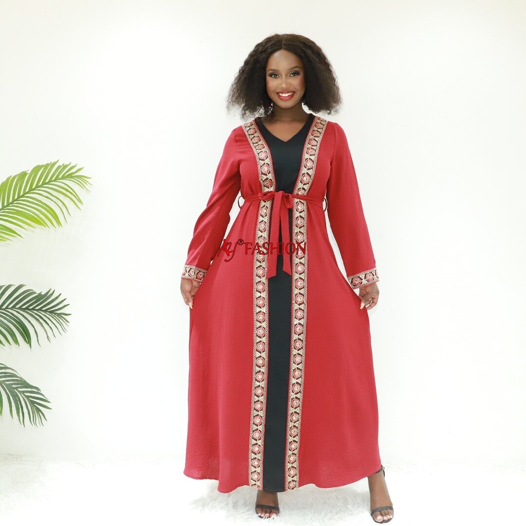 Платье в стиле кимоно, абая химар материал Ay Fashion SG40431 Tanzania Boubou Ladies платье