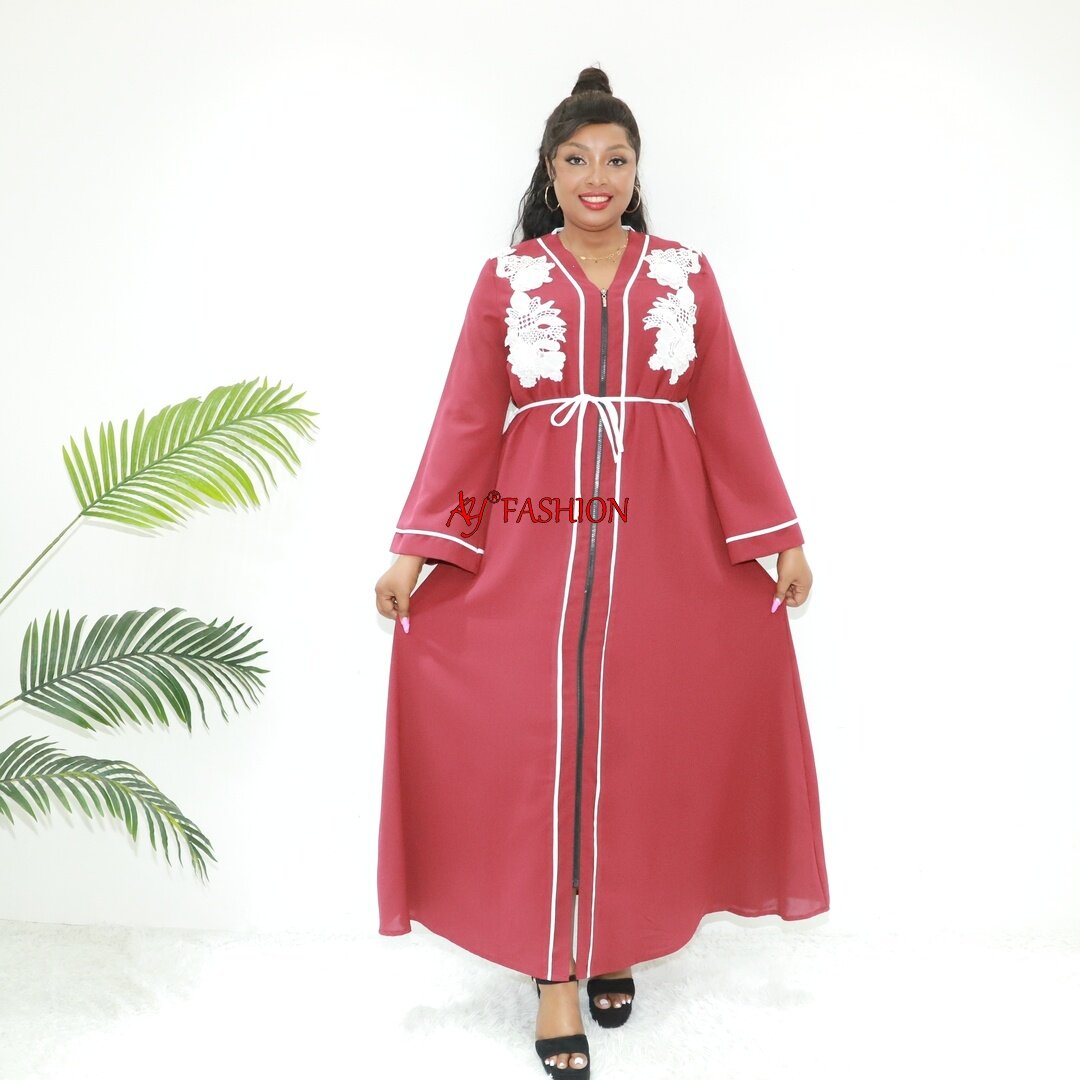 Loose-fitting gown hot selling ladies casual dresses SG696 Cameroon kaftan Long robe