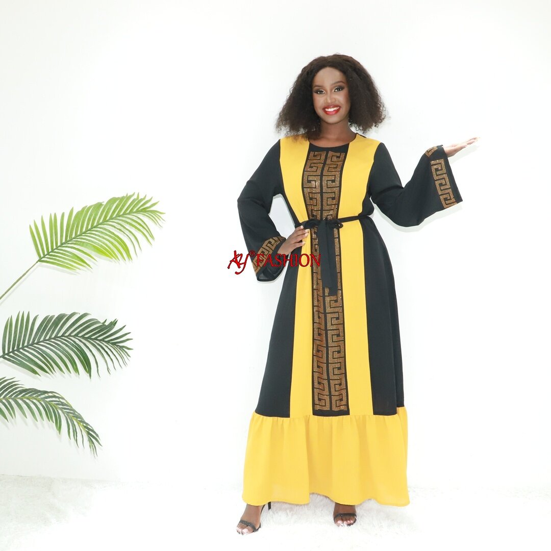 Bescheidene Kleidung fidschianische Kleidung Ay Mode SG709 Ghana Abaya Damen Kleid