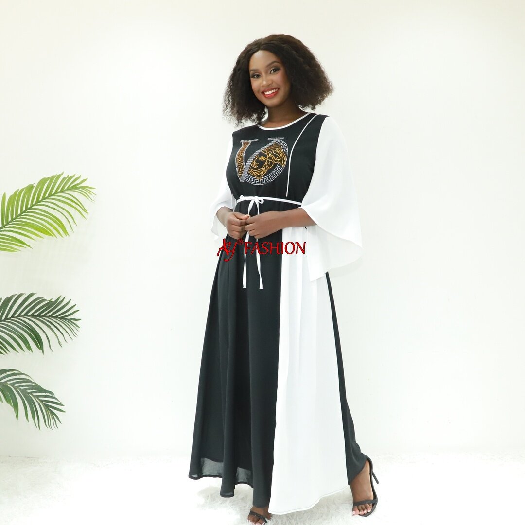 Costum robe modeste Abaya Ay Fashion Sg720 Abidjan Fashion Tradition de tenue musulmane traditionnelle